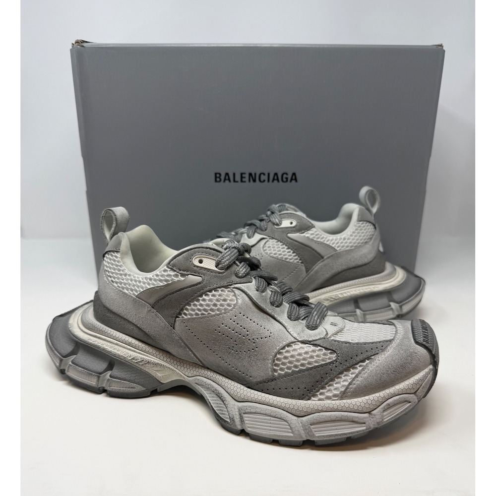 Balenciaga 3XL Sneaker Suede Light Grey Mix Size 8 US 41 EU